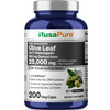 NusaPure Olive Leaf 20% Oleuropein 50:1 Extract, 500 mg Equivalent to 25,000 mg