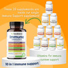 healblend 10 in 1 Immune Support Supplement Booster with Elderberry, Zinc