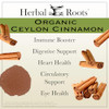 Herbal Roots Organic Ceylon Cinnamon Capsules
