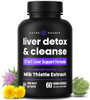 NutraChamps Liver Cleanse Detox & Repair Formula, 20+ Herbs: Milk Thistle