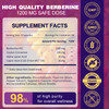 ZEBORA Premium Berberine HCL Supplement 1200 mg, Berberine GLP-1 Support