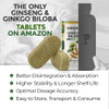 GreeNatr Ginko Biloba & Panax Ginseng Supplement