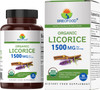 Brieofood Organic Licorice 1500mg, 45 Servings, Vegetarian, Gluten Free, 90