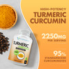 Turmeric Curcumin Supplement - 2250mg/d - Veggie Caps