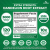 Zazzee USDA Organic Dandelion Root 10:1 Extract, 3000 mg Strength, 120 Capsules