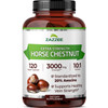 Zazzee Extra Strength Horse Chestnut 10:1 Extract, 3000 mg Strength, 20%