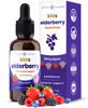 NutraChamps Black Elderberry Syrup, Potent 2000mg 10:1 Extract Sambucus