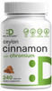 Ceylon Cinnamon with Chromium 1000mcg, 240 Capsules