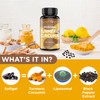 Liposomal Turmeric Curcumin Supplement 2200 mg with Black Pepper Extract 15 mg