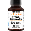 Trans Resveratrol 500 mg - 60 Veg Capsules - 250 mg per Capsule