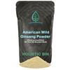 Holistic Bin Wild American Ginseng Powder Pure Organic Ginseng Supplement Made