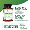 Calcium Supplement 1200 mg - with Vitamin D3 for Best Absorption