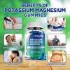 HOLLEGEND Potassium Magnesium Gummies, High Absorption Potassium Citrate 99mg