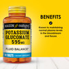 Mason Natural Potassium Gluconate 595 mg, 300 Day Supply, 100 Tablets (Pack