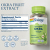 SOLARAY Okra Fruit 1600 mg - High Fiber Supplement for Wellness Support