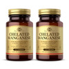 Solgar Chelated Manganese - 100 Tablets, Pack of 2
