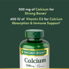 Natures Bounty Calcium Plus 400 IU Vitamin D3, Immune Support & Bone Health