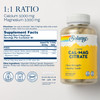 Solaray Calcium Magnesium Citrate 1000mg 1:1 Ratio, Bone Strength Supplement