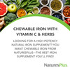 NaturesPlus Chewable Iron, Cherry - 90 Tablets