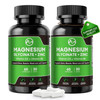 (2 Pack) Magnesium Glycinate Capsules, Magnesium Supplement with Zinc, Vitamin