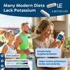 Life Enhancement High Potency 1020 mg Potassium Supplement for Muscle, Brain &