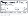 Buffered Magnesium Oxide, 180 mg, 250 Capsules, Kirkman Labs