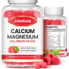 Zetelixia Calcium Magnesium Zinc Gummies with Vitamin D3 & K2, Calcium Gummies