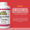 Natural Factors, Magnesium Citrate 150 mg, Muscle and Heart Health Formula, 360