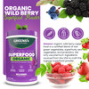 Greens+ Organic Wild Berry Superfood Powder, Antioxidant Polyphenol, Blend
