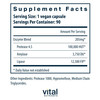 Vital Nutrients Vegan Pancreatic Enzymes - for Women & Men