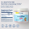 SOLARAY D-Mannose with CranActin Cranberry AF Extract Powder, 2000 mg, 400 mg
