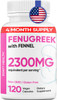 COMFY HEALTH Breastfeeding Fenugreek Capsules with Fennel for Lactation, 2300mg