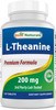Best Naturals L-Theanine 200mg per Tablet (400mg per 2 Tablets)