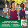 Zazzee USDA Organic Beet Root 8000 mg Strength 20:1 Extract, 120 Vegan Quick