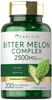 Carlyle Bitter Melon Capsules - 200 Count - Non-GMO & Gluten Free Extract
