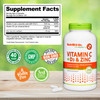 NutriBiotic - Vitamin C + Vitamin D3 & Zinc, 250 Capsules