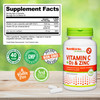 NutriBiotic - Vitamin C + Vitamin D3 & Zinc, 100 Capsules