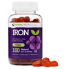 Iron Gummies for Adults and Kids, Chewable Multivitamin Supplement with Iron