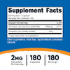 Nutricost Vanadium + Chromium 2mg 180 Vegetarian Capsules