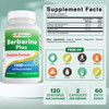 Best Naturals Berberine Plus 1000 mg/Serving 120 Capsules (120 Count (Pack