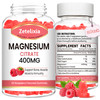 2 Pack Magnesium Citrate Gummies 400MG, High Absorption Magnesium Gummies