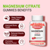 2 Pack Magnesium Citrate Gummies 400MG, High Absorption Magnesium Gummies