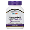 21st Century Flaxseed Oil 1000 mg Softgels, 60 Count (22407)