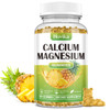 Calcium Magnesium Zinc Gummies, Calcium Magnesium 2:1 Ratio with Vitamin D3, K2