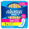 Always Maxi Feminine Pads Without Wings for Women, Size 1, Regular Absorbency, Unscented 48 Count