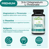 Magnesium L-Threonate Complex with Apigenin and L-theanine, 90 Capsules