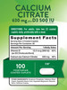 Nature's Truth Calcium Citrate with Vitamin D3