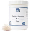 Size 00 Empty Capsules - Clear Gelatin - 1000 Count Jar