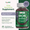 YUM-V'S Iron Gummies, Grape Flavor