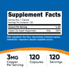 Nutricost Copper Glycinate Capsules (120 Capsules, 3MG Copper per Serving)
